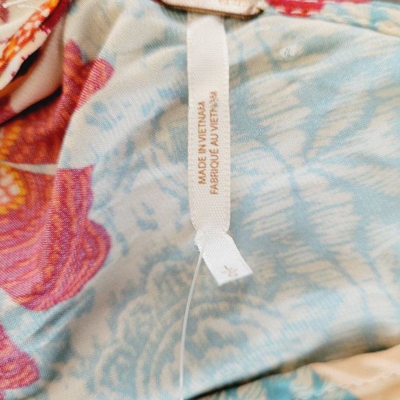 Free People Womens Tied To You Tank Tropical Combo Boho - Picture 3 of 11